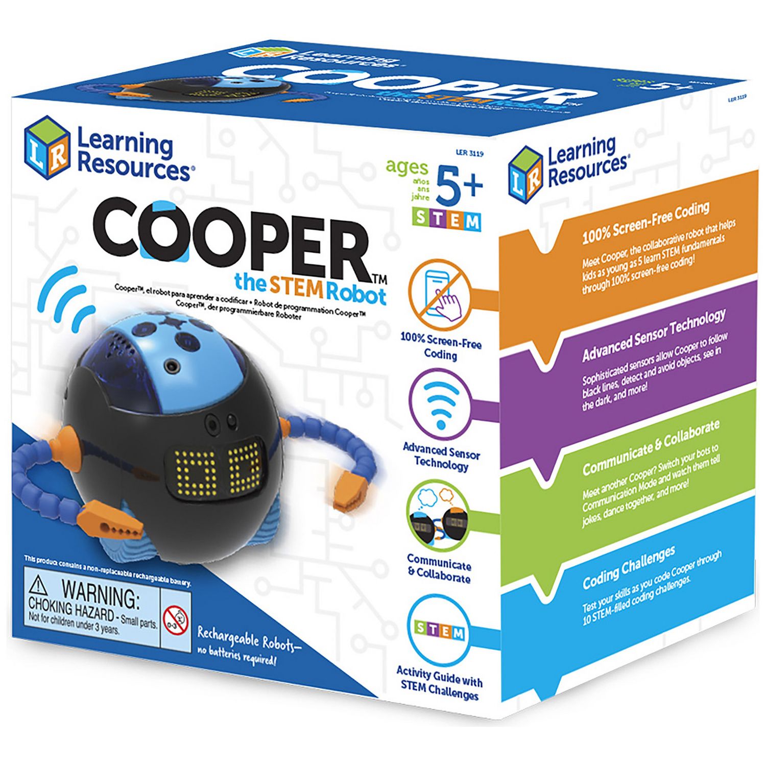 Learning Resources Cooper STEM robot educational coding toy (British brand)
