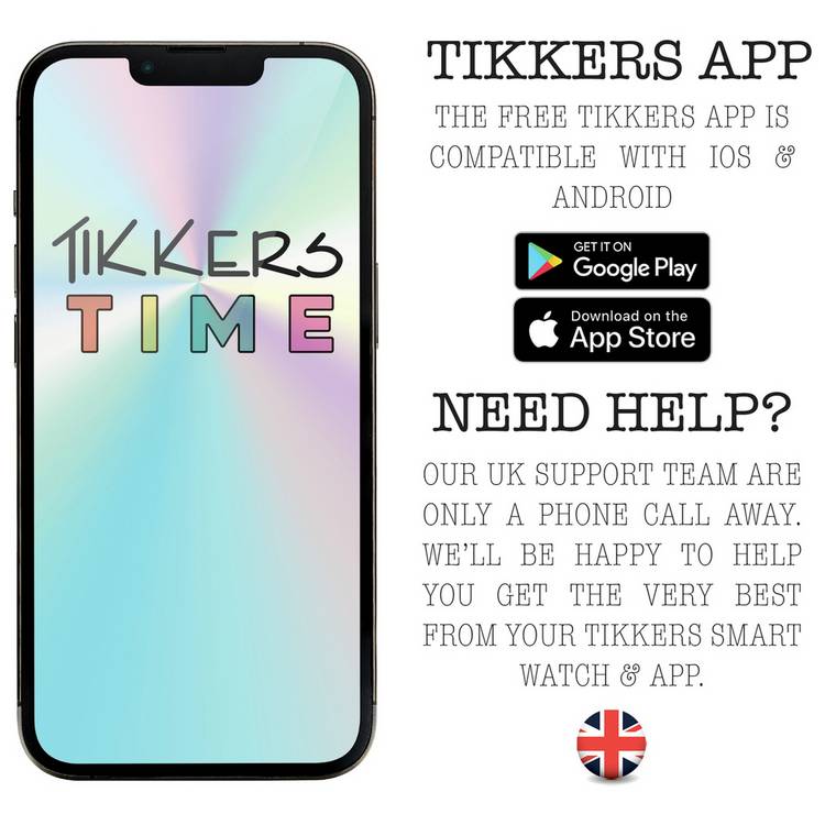 Tikkers Series 13 kids smartwatch in pink (British brand)