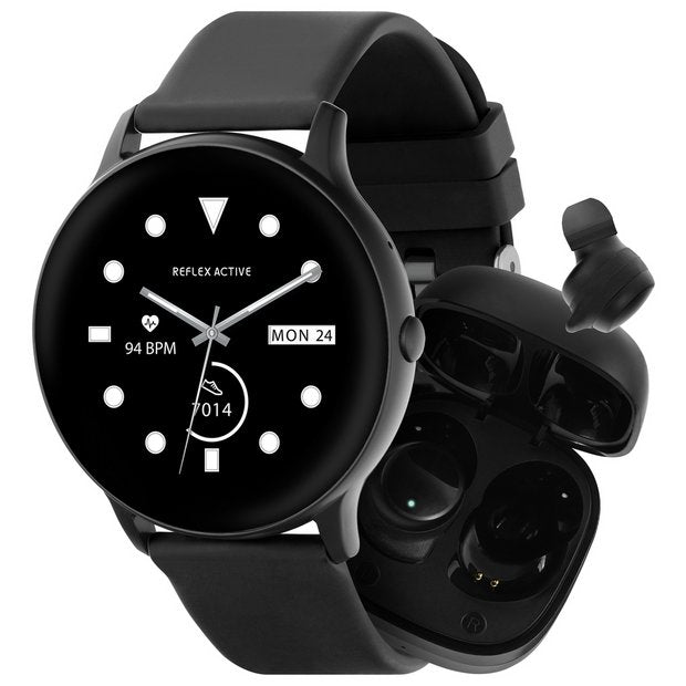 Reflex Active Nexus Series 36 smartwatch and earbud set 44mm (British brand)