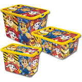Paw Patrol storage boxes set of 3 with lids, imported from the UK