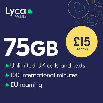 Argos Lyca Mobile 75GB Pay As You Go SIM Card- Buy online at McGrocer