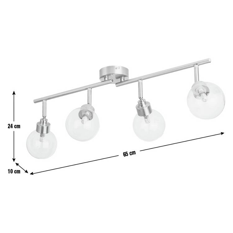 Argos Home brass four-light spotlight bar, UK version