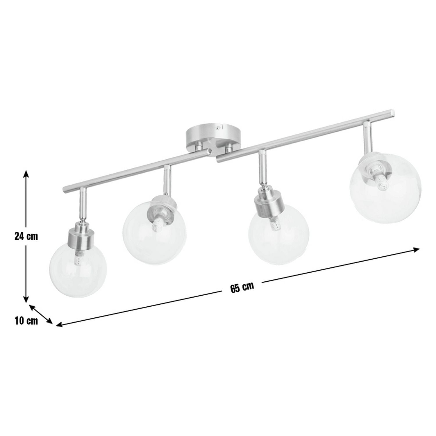 Argos Home brass four-light spotlight bar, UK version