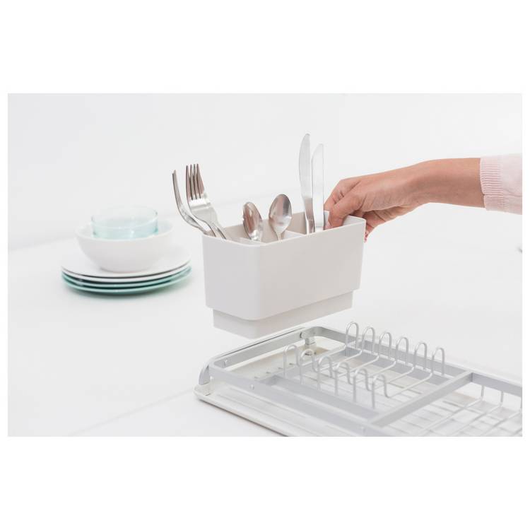 Brabantia compact dish drying rack light grey, UK version