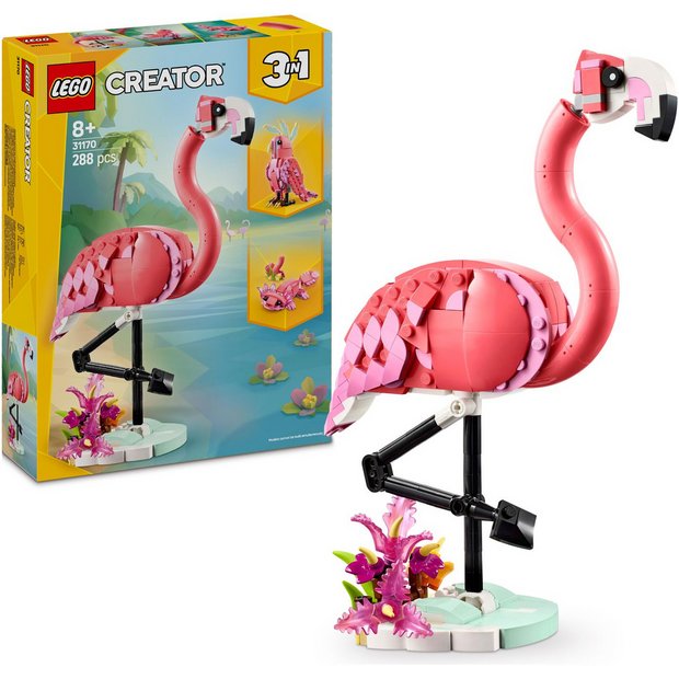 LEGO Creator 3in1 Pink Flamingo building toy set 31170 - British product