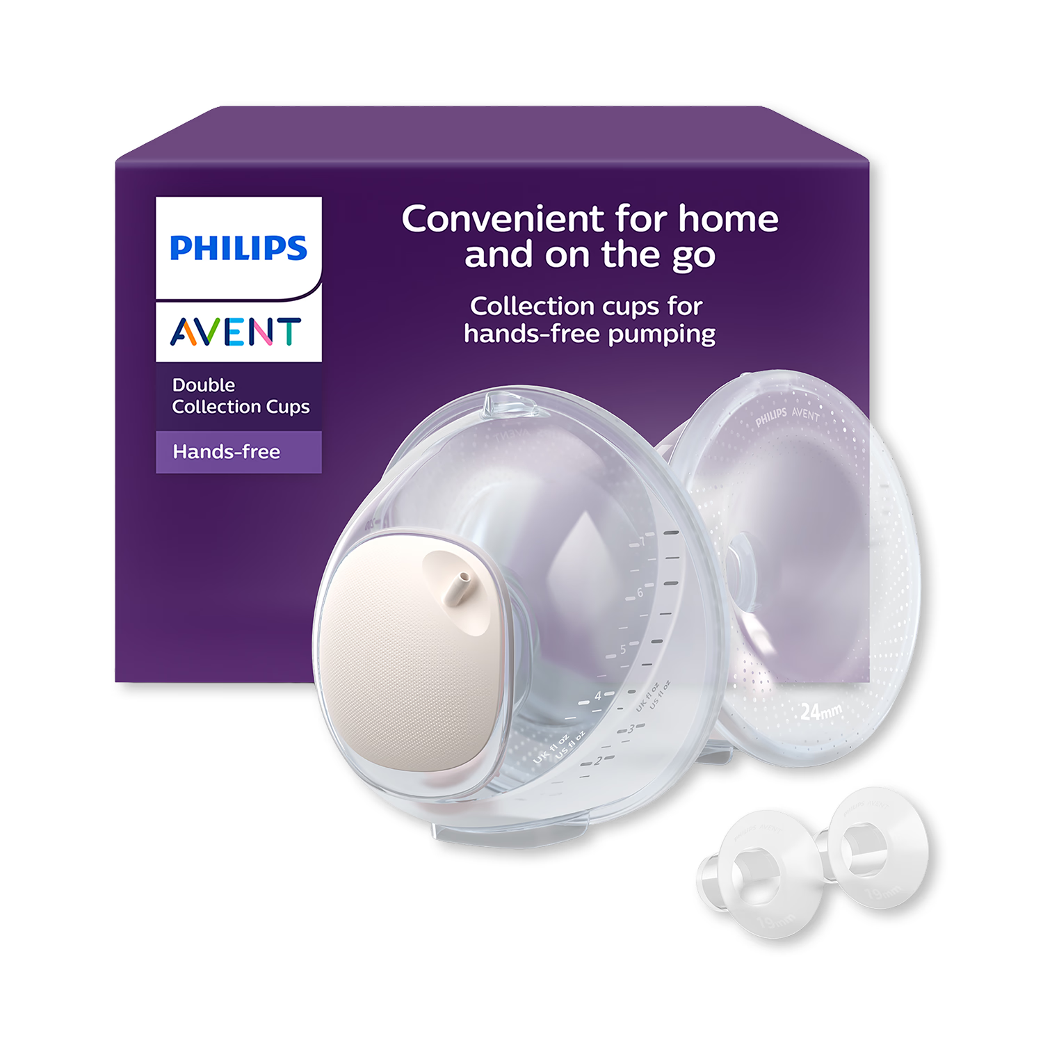 Philips Avent hands-free double collection cups (British brand)