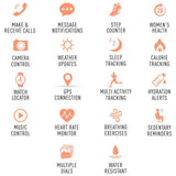 Reflex Active interchangeable strap calling smartwatch (British brand)