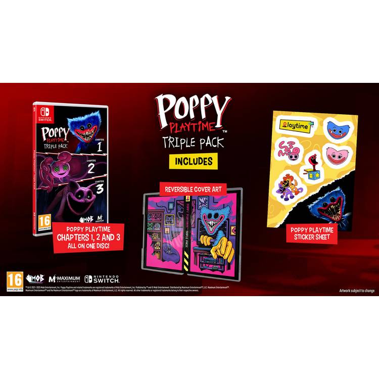 Poppy Playtime Triple Pack Nintendo Switch game (British brand)