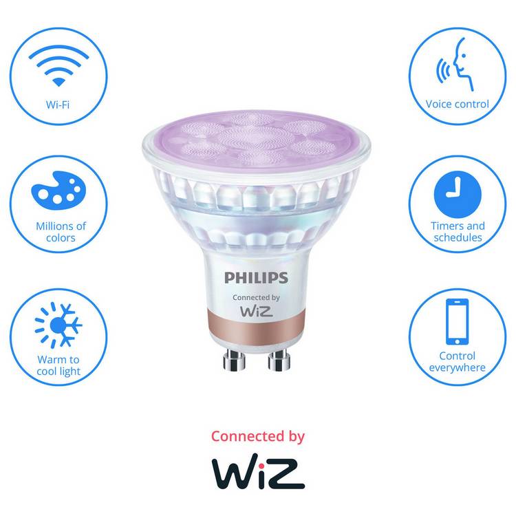 Philips WiZ GU10 smart bulb 4.7W - British product