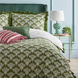 furn deco palm print green bedding set single (British brand)