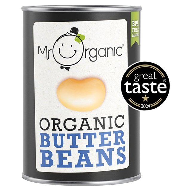 Mr Organic Butter Beans    400g GOODS M&S   