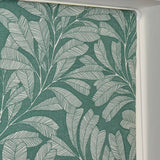 Habitat green linear leaf blackout roller blind 90cm (British brand)