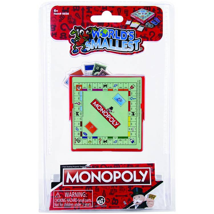 World's Smallest Monopoly travel game, imported from the UK