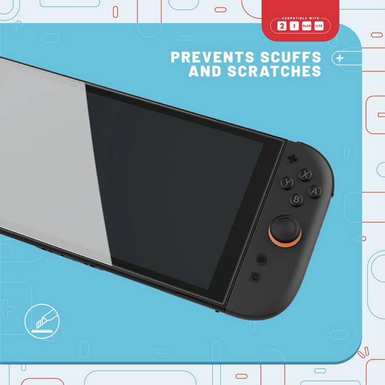 STEALTH 3-in-1 screen protector pack for Switch consoles (British brand)