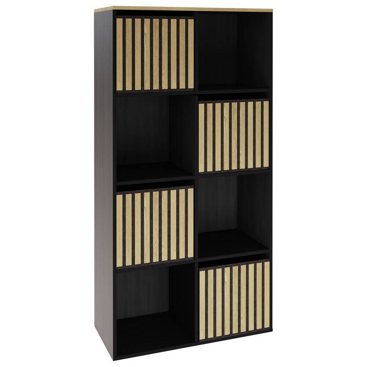 GFW Kube 8 Cube Storage Unit Black & Oak, UK version