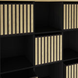 GFW Kube 9 Cube Storage Unit Black & Oak - British product