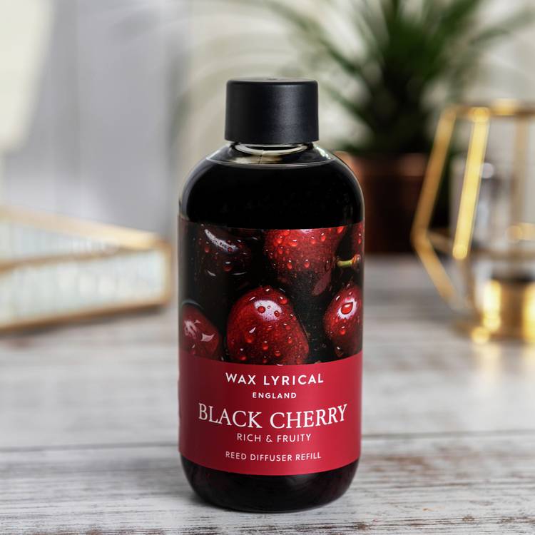 Wax Lyrical diffuser refill Black Cherry 200ml - British product