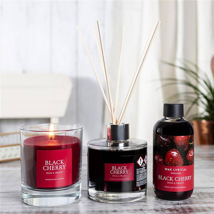 Wax Lyrical diffuser refill Black Cherry 200ml - British product