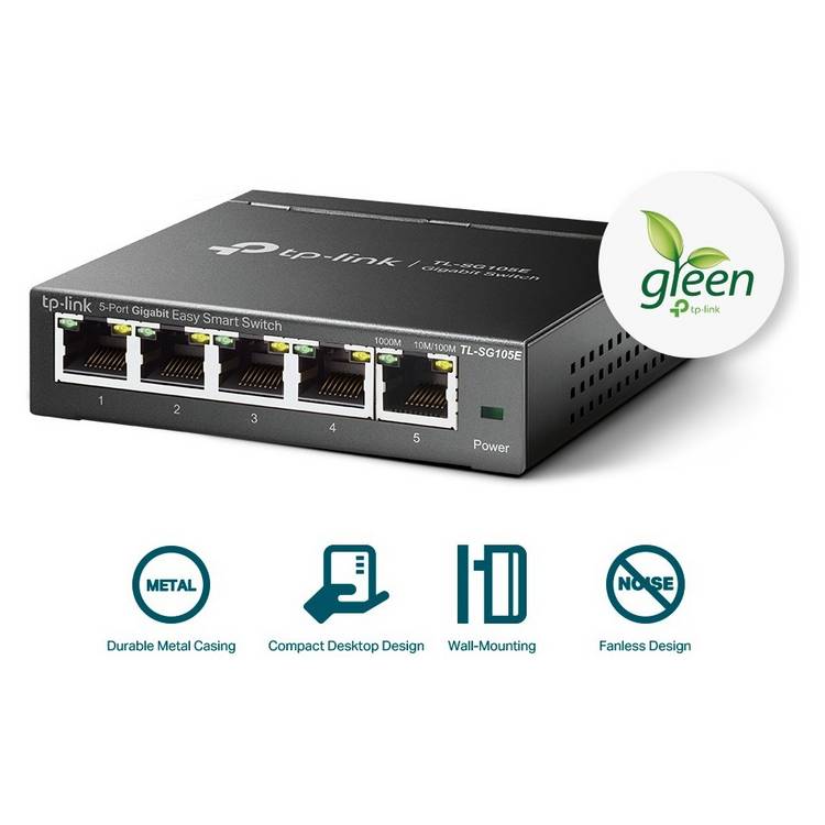 TP-Link easy smart switch 5 port gigabit, imported from the UK
