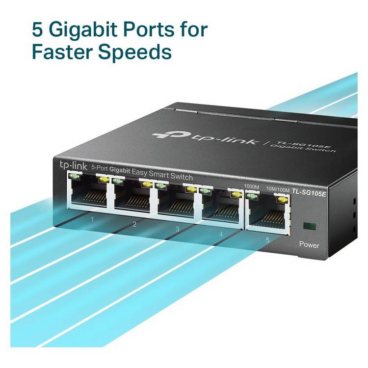 TP-Link easy smart switch 5 port gigabit, imported from the UK