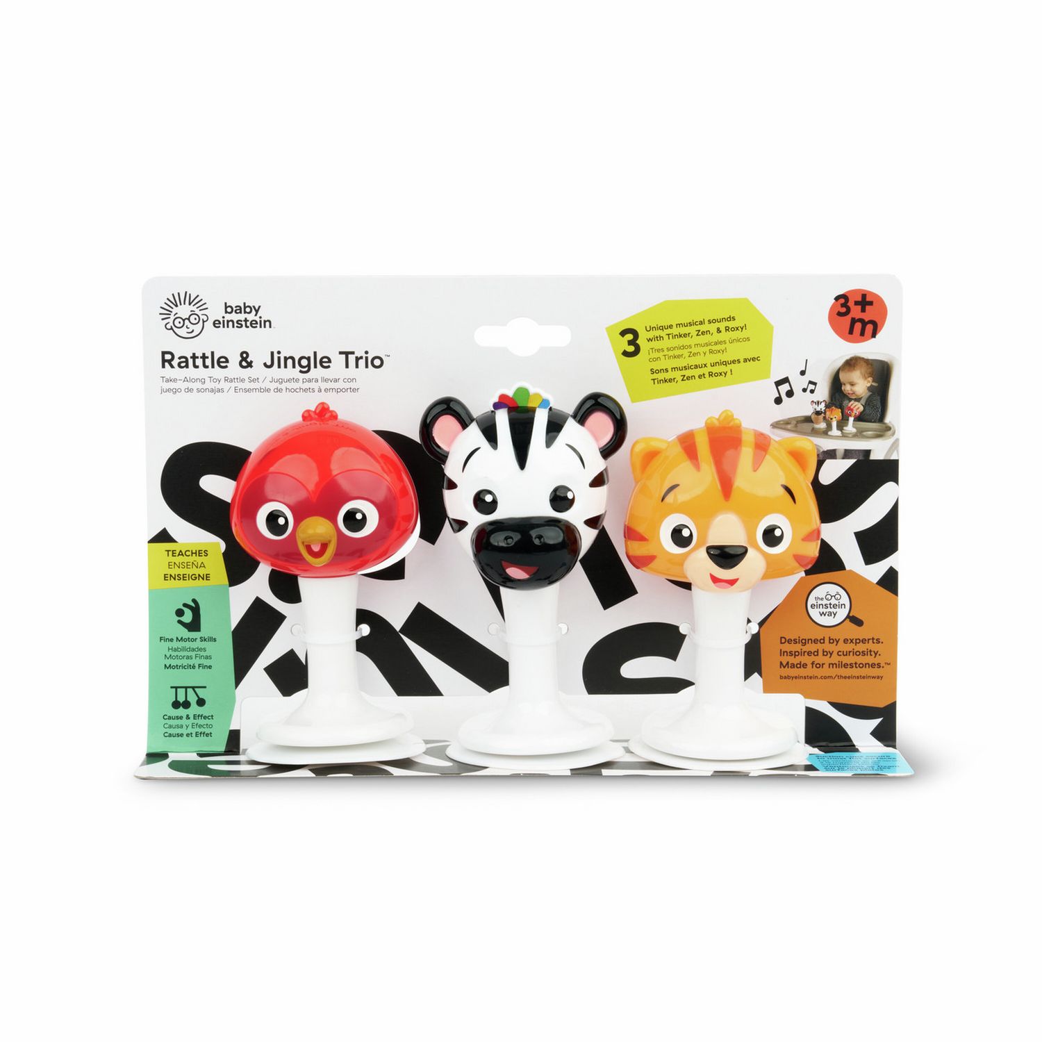 Baby Einstein rattle toy set highchair trio, imported from the UK