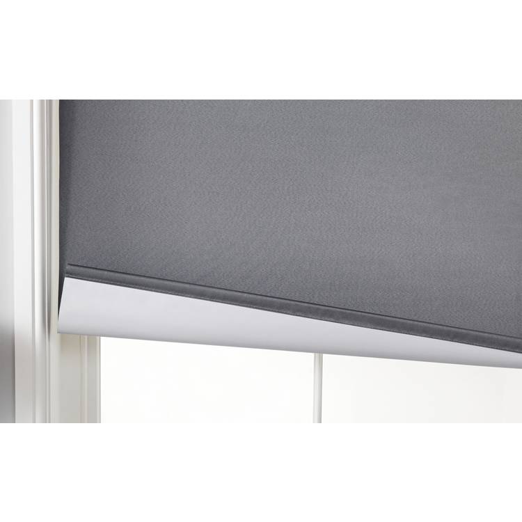 Argos Home roller blind shimmer blackout grey 90cm - British product