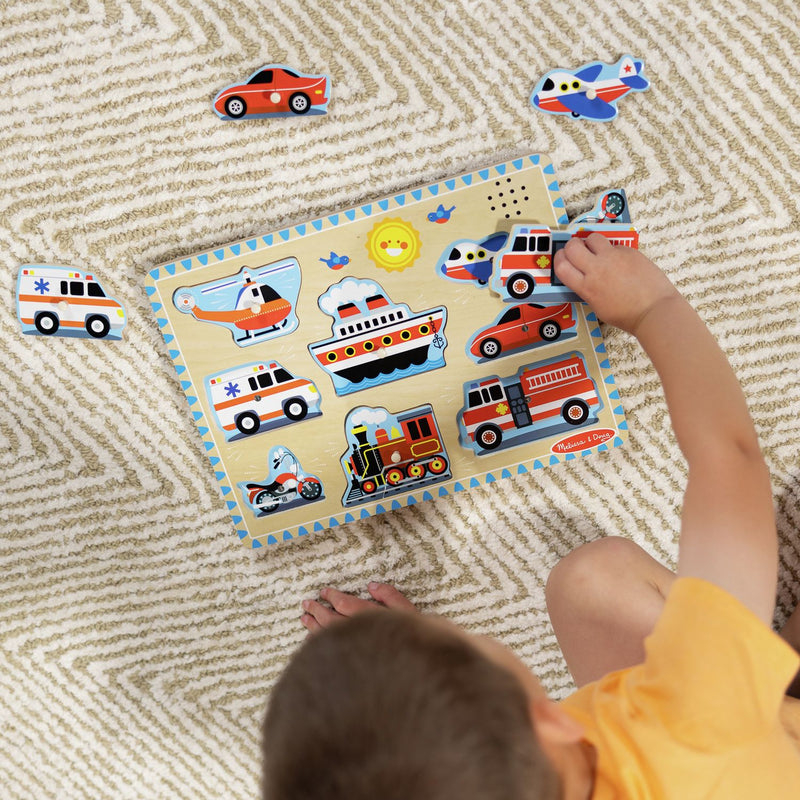 Melissa & Doug sound puzzle 8-piece, imported from the UK