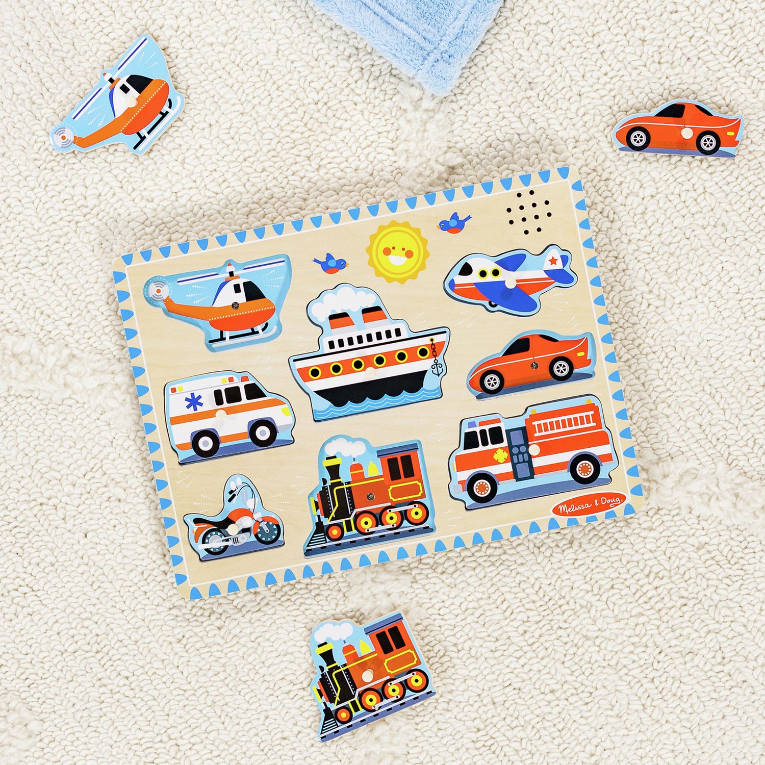 Melissa & Doug sound puzzle 8-piece, imported from the UK