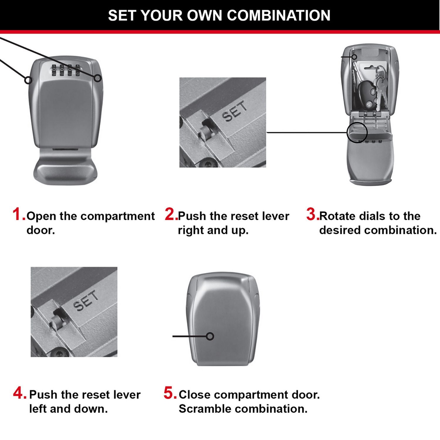 Master Lock reinforced certified wall mounted key safe - British product