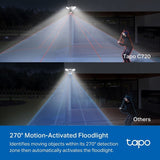 Tapo C720 floodlight camera 2K outdoor security, imported from the UK