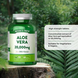 Nature's Truth Aloe Vera tablets 20,000mg 60 count (British brand)