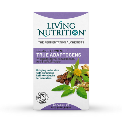 Living Nutrition Bio fermentierte echte Adaptogene 60 Kapseln