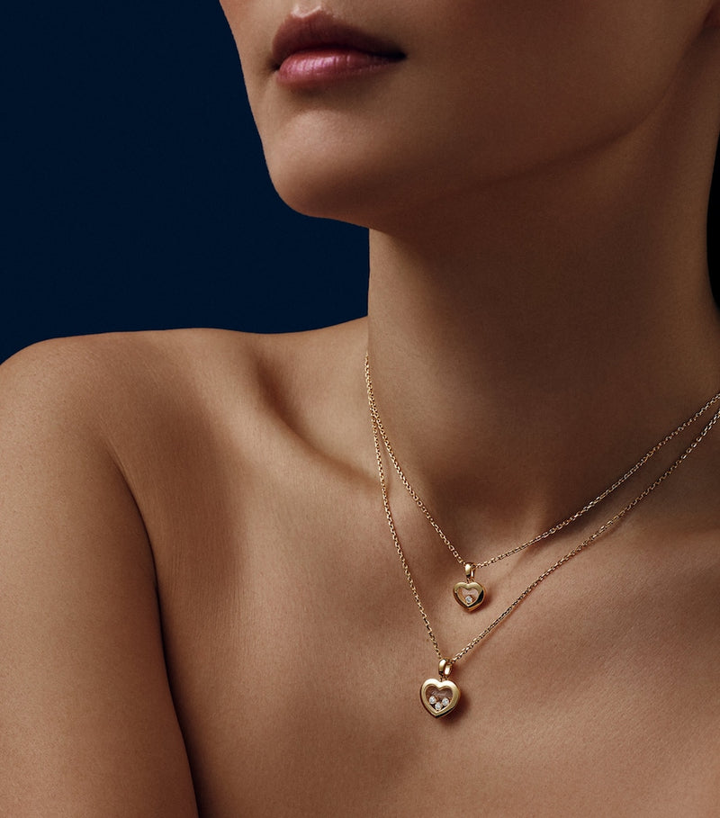 Chopard Happy Diamonds pendant necklace 18kt yellow gold, UK version