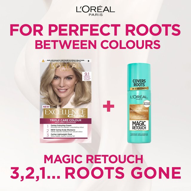 L'Oreal Excellence Light Ash Blonde 9.1