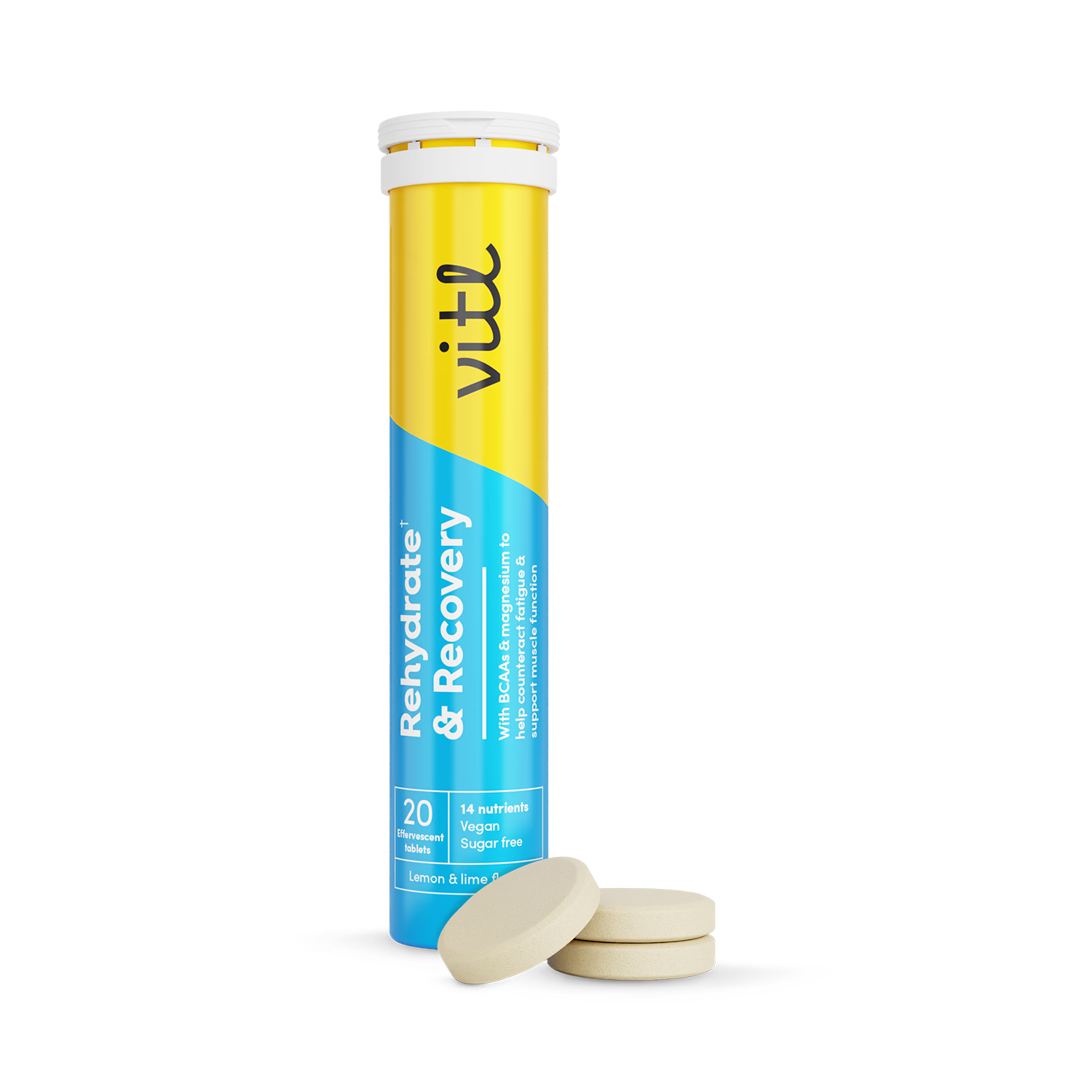 Vitl Rehydrate Recovery effervescent tablets 20 pack, UK version