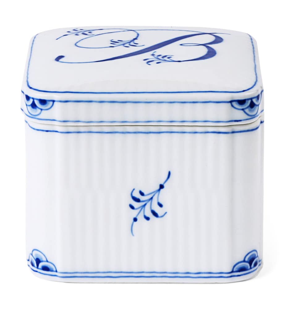 Royal Copenhagen Alphabet bonbonniere hand-painted porcelain, UK version