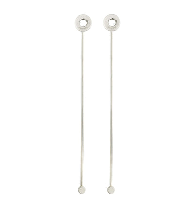 Cocktail-Rührstäbchen aus Edelstahl, Set mit 2 Stück