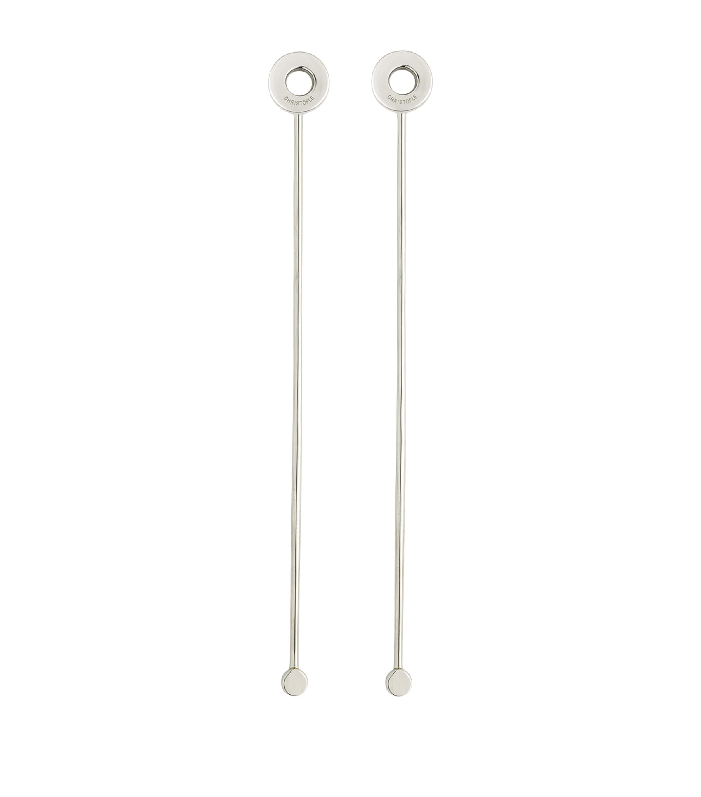 Christofle stainless steel cocktail stirrers set of 2 - British product