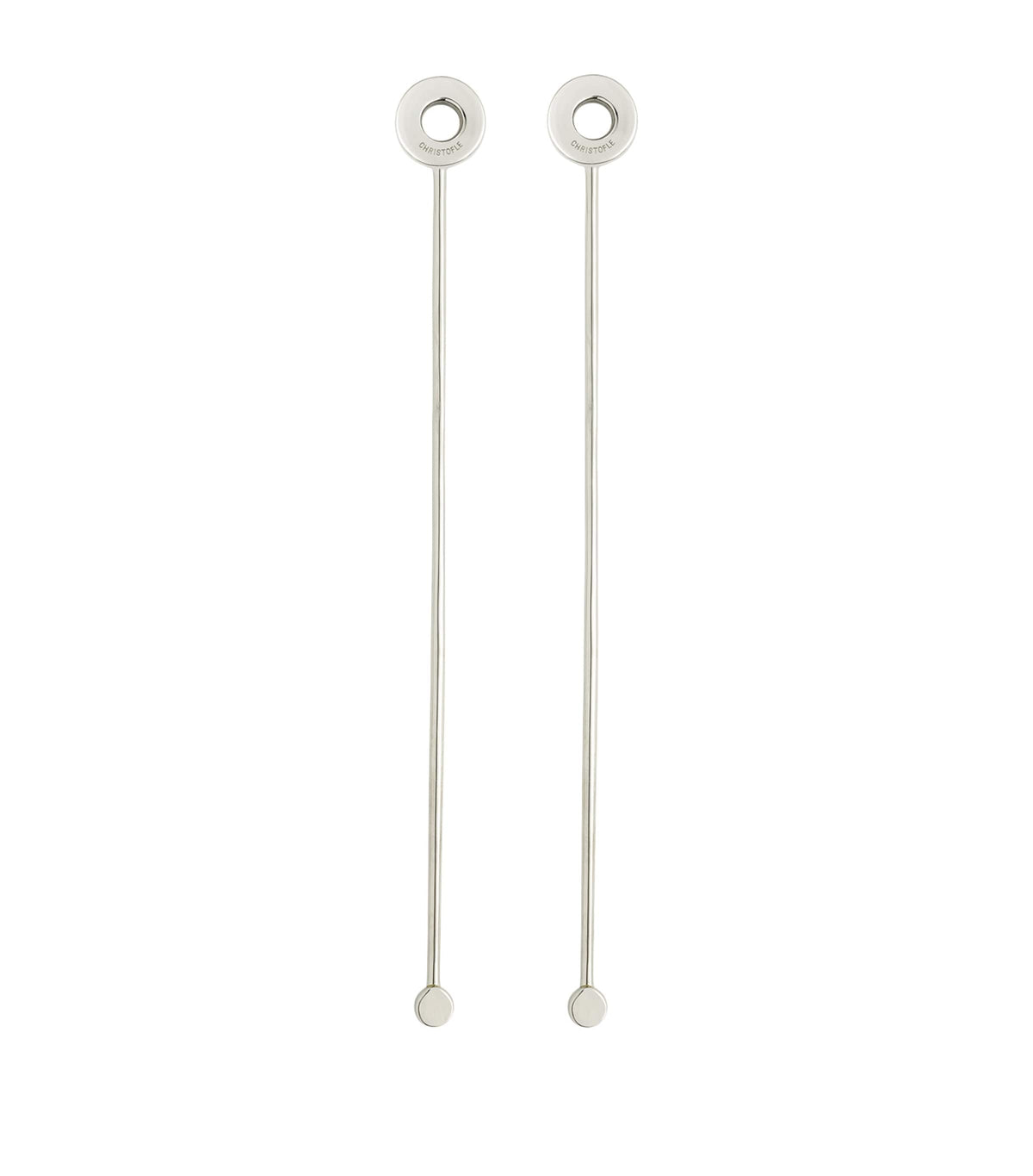 Christofle stainless steel cocktail stirrers set of 2 - British product