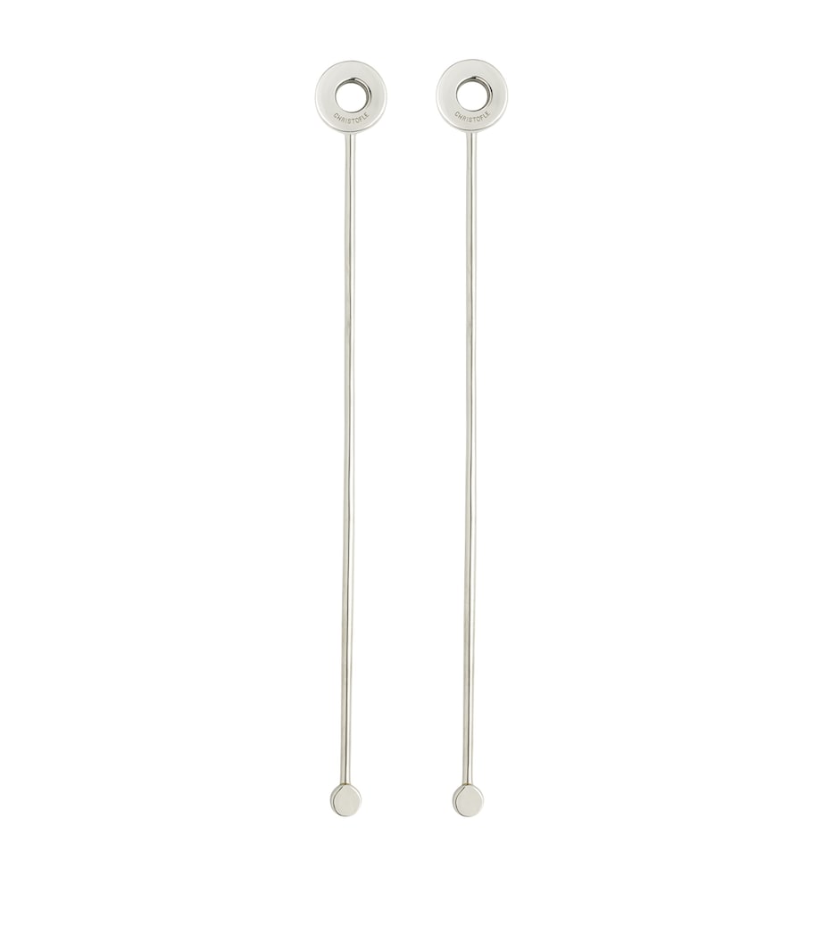 Christofle stainless steel cocktail stirrers set of 2 - British product