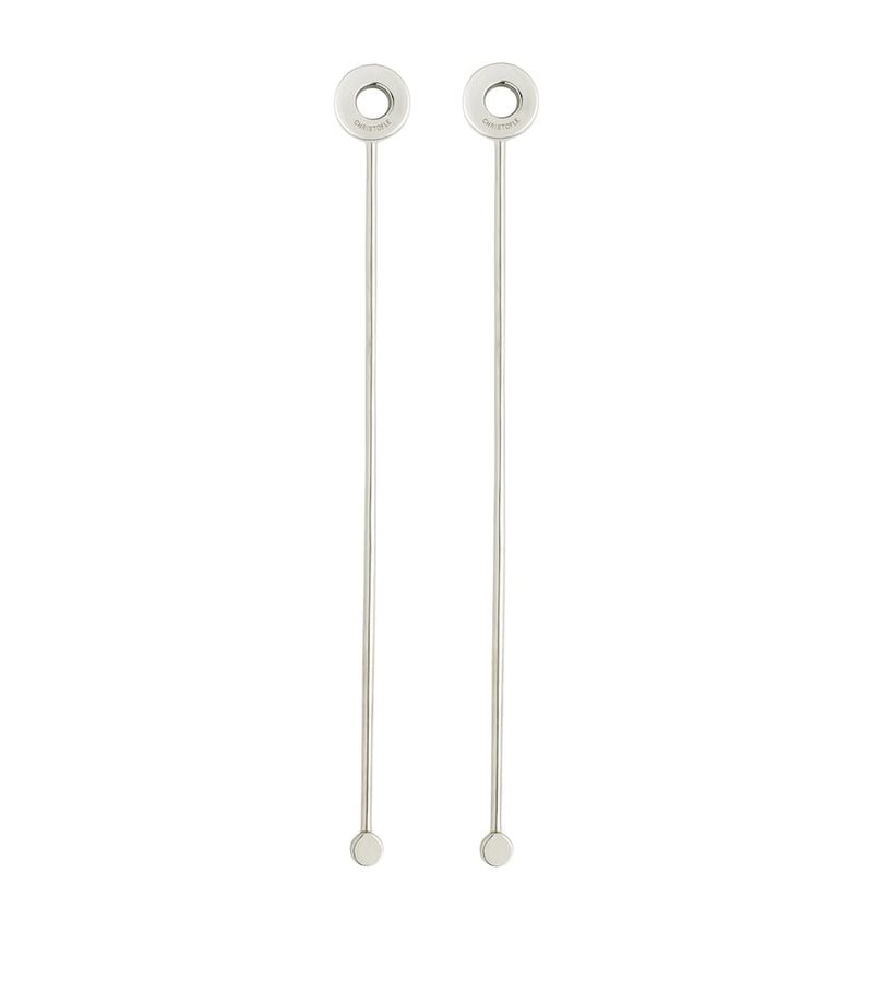 Christofle stainless steel cocktail stirrers set of 2 - British product