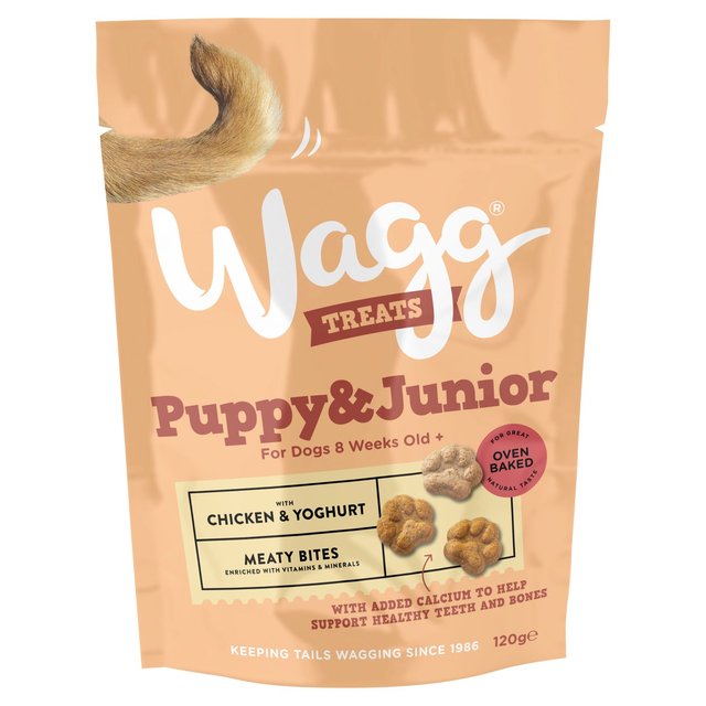 Wagg Puppy & Junior Treats with Chicken & Yoghurt   120g GOODS M&S   