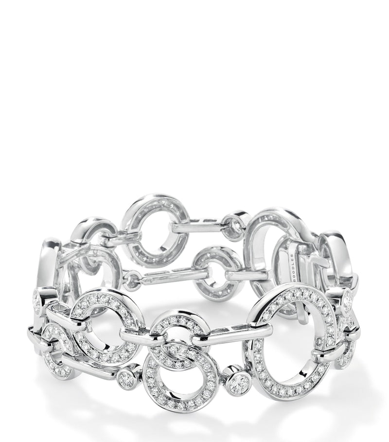 Boodles white gold diamond Roulette bracelet, UK version