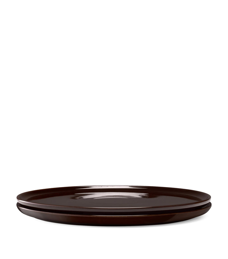 LSA International porcelain Collective dinner plates set of 2, 26cm, UK version
