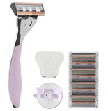 FFS Beauty Shaving Set – Premium Bubblegum Razor + 4 Blades GOODS Superdrug Blossom  