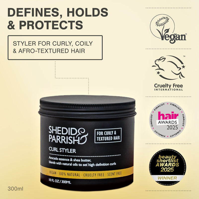 Shedid & Parrish curl styler 300ml, imported from the UK