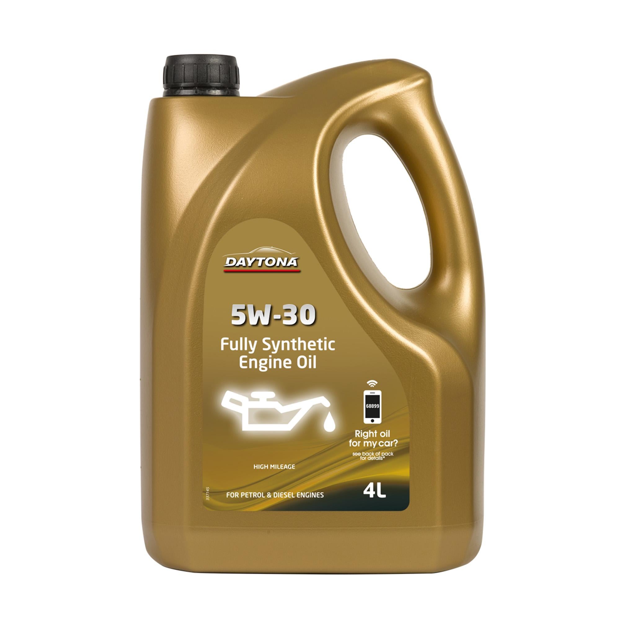 Daytona 5W30 High Mileage Oil 4L GOODS Sainsburys   