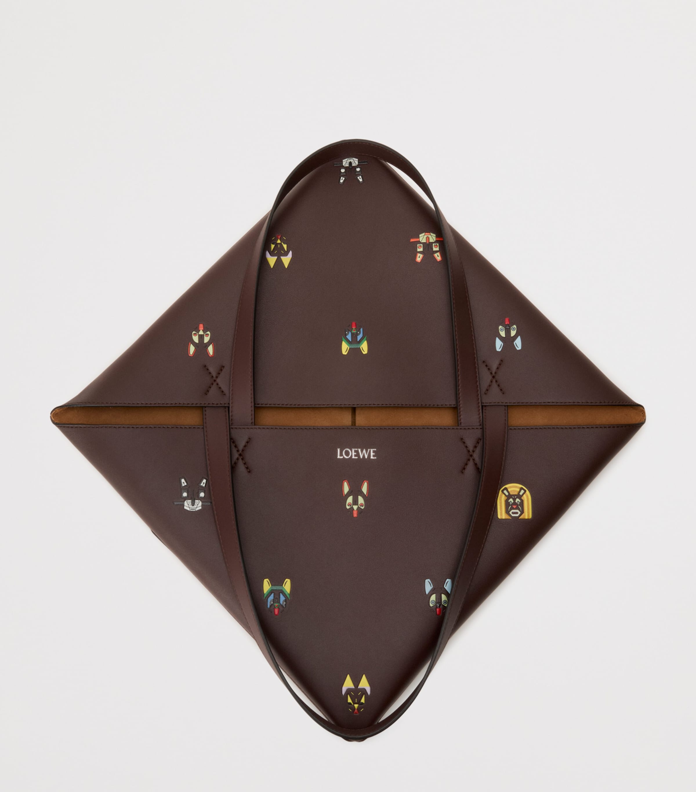 LOEWE Louis Wain XL calfskin puzzle fold tote bag (British brand)