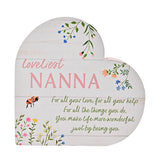 The Cottage Garden Floral Heart Mantel Plaque 'Nanna' GOODS Superdrug   