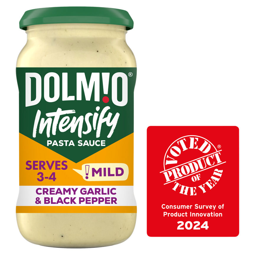 Dolmio Intensify Mild Creamy Garlic & Black Pepper Pasta Sauce GOODS ASDA   